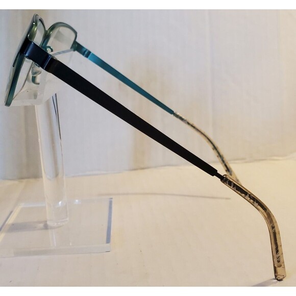 Next Issue AN 200 COL 91 Teal Blue Rectangle Eyeglasses Frame Only 55-14-140 mm main image 4